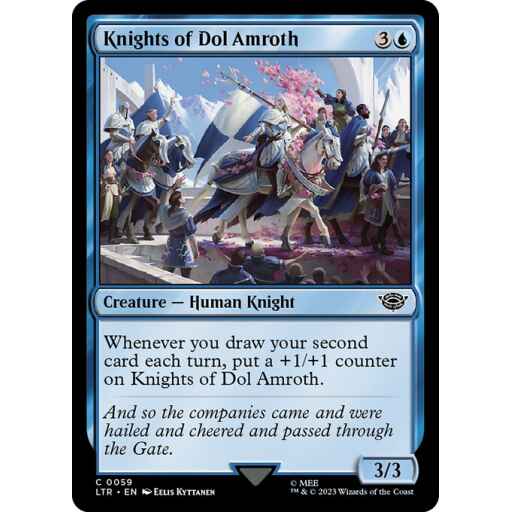 The Lord of the Rings: Tales of Middle-earth - 59 - Knights of Dol Amroth - Common - U - Foil