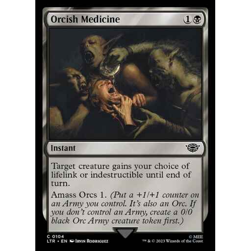 The Lord of the Rings: Tales of Middle-earth - 104 - Orcish Medicine - Common - B - Foil