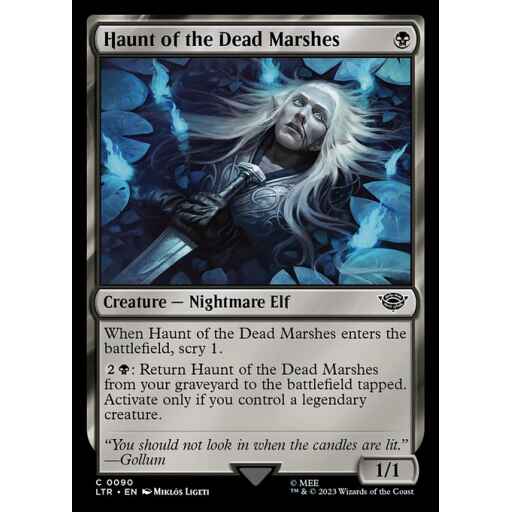 The Lord of the Rings: Tales of Middle-earth - 90 - Haunt of the Dead Marshes - Common - B - Non-foil