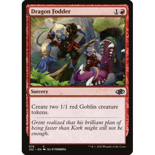 Jumpstart 2022 - 76 - Dragon Fodder - Common - R - Non-foil
