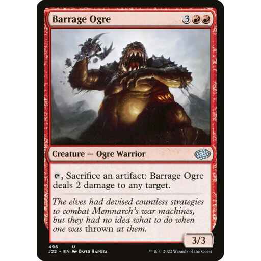 Jumpstart 2022 - 496 - Barrage Ogre - Uncommon - R - Non-foil