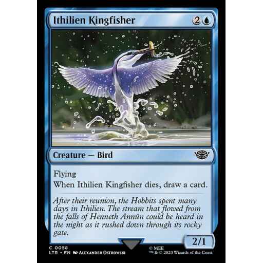 The Lord of the Rings: Tales of Middle-earth - 58 - Ithilien Kingfisher - Common - U - Foil