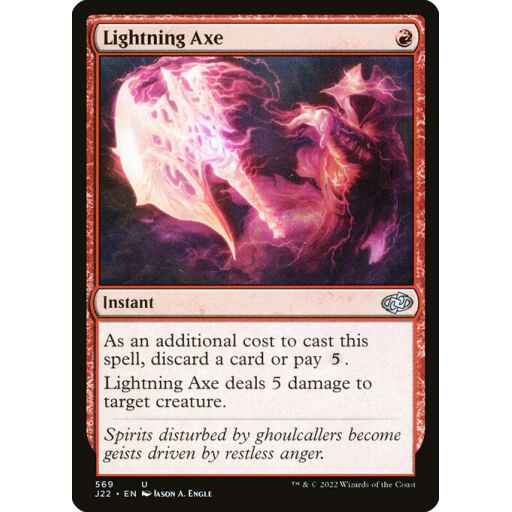 Jumpstart 2022 - 569 - Lightning Axe - Uncommon - R - Non-foil