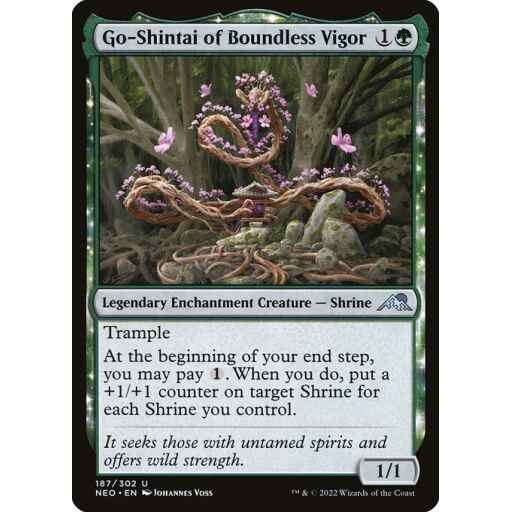 Kamigawa: Neon Dynasty - 187 - Go-Shintai of Boundless Vigor - Uncommon - G - Non-foil