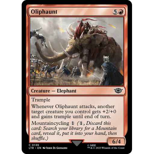 The Lord of the Rings: Tales of Middle-earth - 139 - Oliphaunt - Common - R - Non-foil