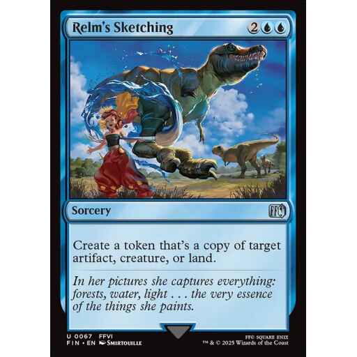 Final Fantasy - 67 - Relm's Sketching - Uncommon - U - Non-foil