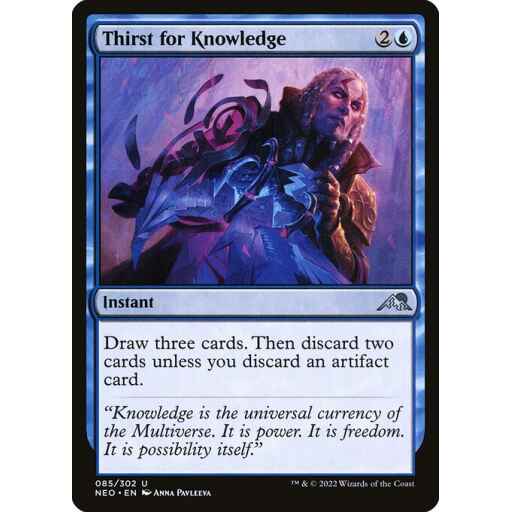 Kamigawa: Neon Dynasty - 85 - Thirst for Knowledge - Uncommon - U - Non-foil