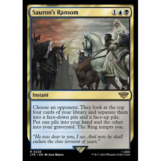 The Lord of the Rings: Tales of Middle-earth - 225 - Sauron's Ransom - Rare - UB - Foil