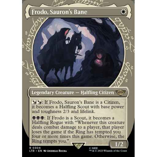 The Lord of the Rings: Tales of Middle-earth - 304 - Frodo, Sauron's Bane - Rare - W - Foil