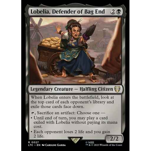 Tales of Middle-earth Commander - 27 - Lobelia, Defender of Bag End - Rare - B - Non-foil
