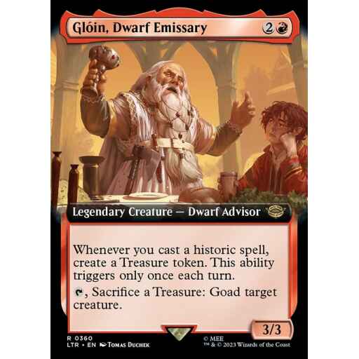 The Lord of the Rings: Tales of Middle-earth - 360 - Glóin, Dwarf Emissary - Rare - R - Non-foil