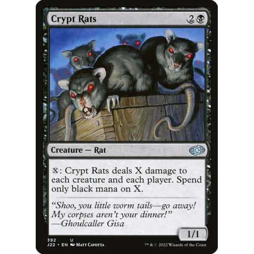 Jumpstart 2022 - 392 - Crypt Rats - Uncommon - B - Non-foil