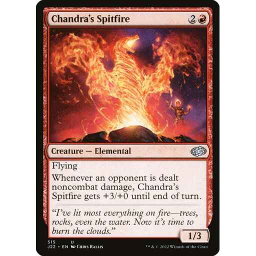 Jumpstart 2022 - 515 - Chandra's Spitfire - Uncommon - R - Non-foil