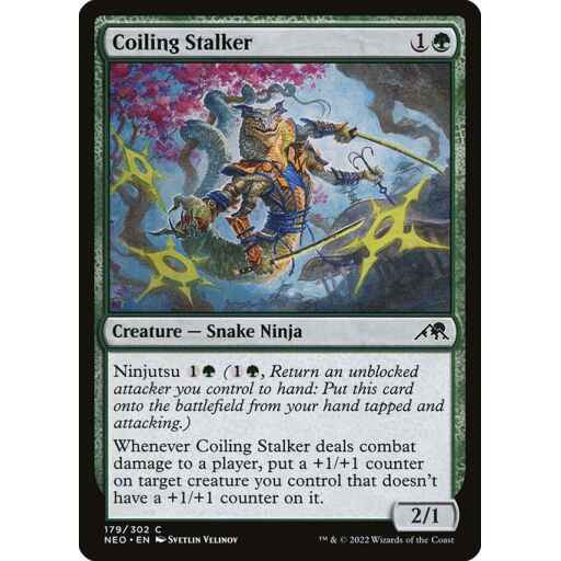 Kamigawa: Neon Dynasty - 179 - Coiling Stalker - Common - G - Non-foil