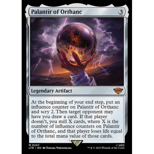 The Lord of the Rings: Tales of Middle-earth - 247 - Palantír of Orthanc - Mythic - C - Foil