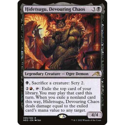 Kamigawa: Neon Dynasty - 99 - Hidetsugu, Devouring Chaos - Rare - B - Non-foil