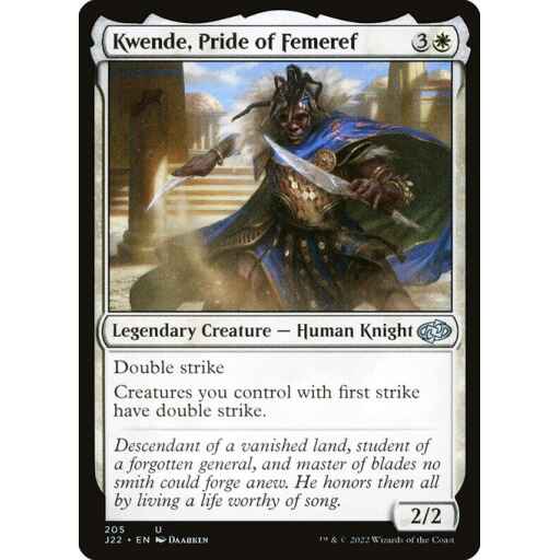 Jumpstart 2022 - 205 - Kwende, Pride of Femeref - Uncommon - W - Non-foil