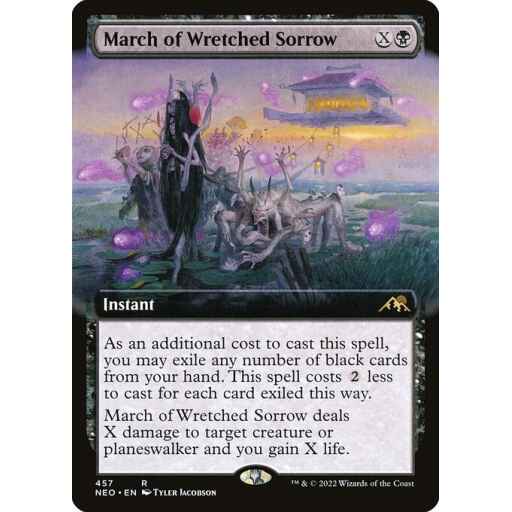 Kamigawa: Neon Dynasty - 457 - March of Wretched Sorrow - Rare - B - Non-foil