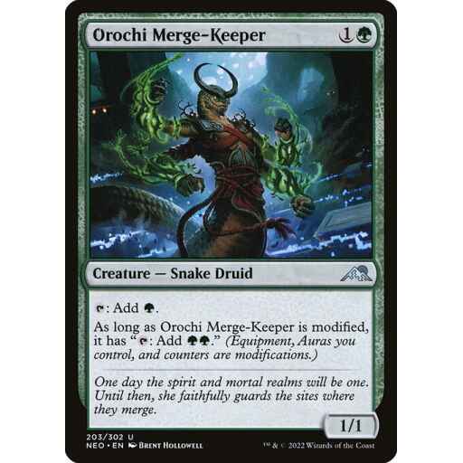 Kamigawa: Neon Dynasty - 203 - Orochi Merge-Keeper - Uncommon - G - Non-foil