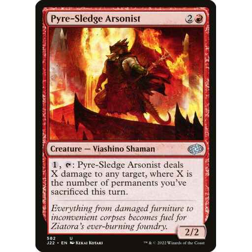 Jumpstart 2022 - 582 - Pyre-Sledge Arsonist - Uncommon - R - Non-foil