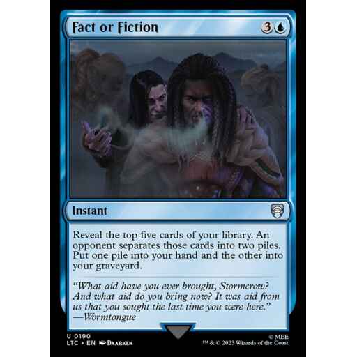 Tales of Middle-earth Commander - 190 - Fact or Fiction - Uncommon - U - Non-foil