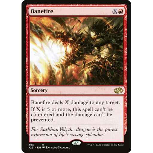 Jumpstart 2022 - 495 - Banefire - Rare - R - Non-foil