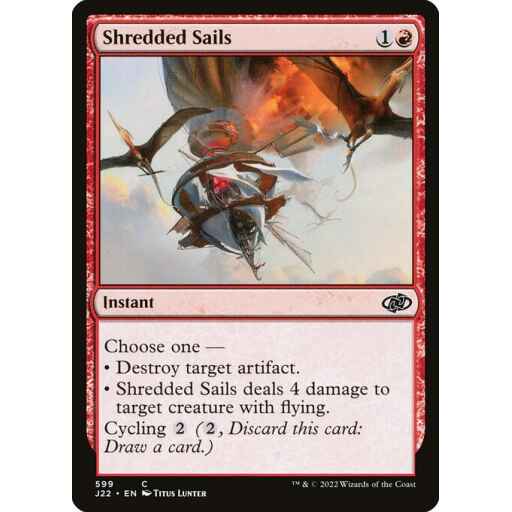 Jumpstart 2022 - 599 - Shredded Sails - Common - R - Non-foil