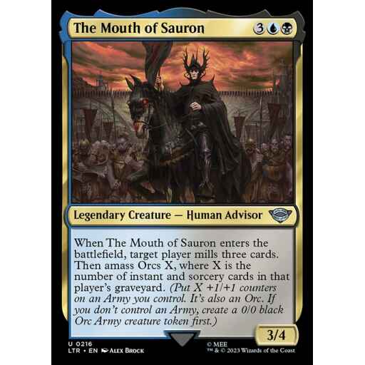 The Lord of the Rings: Tales of Middle-earth - 216 - The Mouth of Sauron - Uncommon - UB - Non-foil