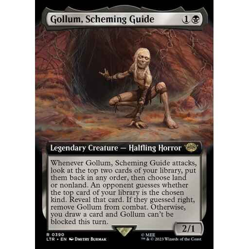 The Lord of the Rings: Tales of Middle-earth - 390 - Gollum, Scheming Guide - Rare - B - Non-foil
