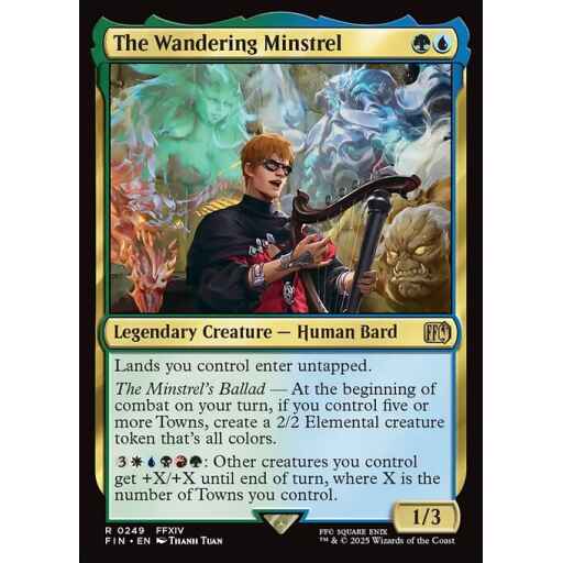 Final Fantasy - 249 - The Wandering Minstrel - Rare - UG - Non-foil