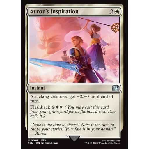 Final Fantasy - 8 - Auron's Inspiration - Uncommon - W - Non-foil