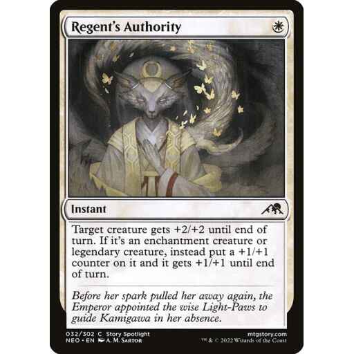 Kamigawa: Neon Dynasty - 32 - Regent's Authority - Common - W - Non-foil