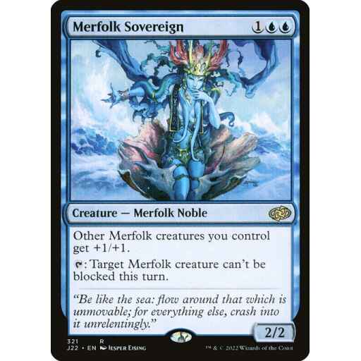 Jumpstart 2022 - 321 - Merfolk Sovereign - Rare - U - Non-foil