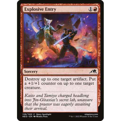Kamigawa: Neon Dynasty - 139 - Explosive Entry - Common - R - Non-foil