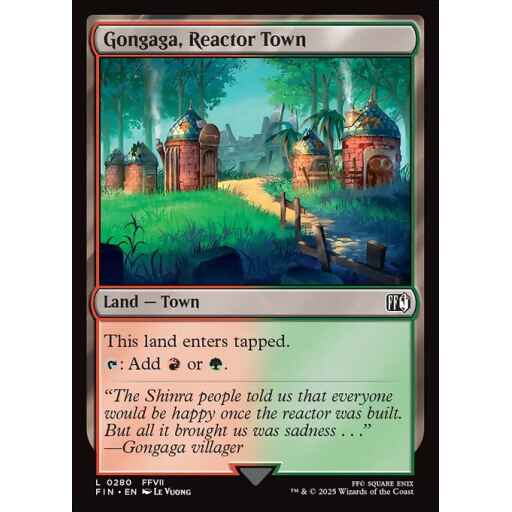 Final Fantasy - 280 - Gongaga, Reactor Town - Common - C - Non-foil