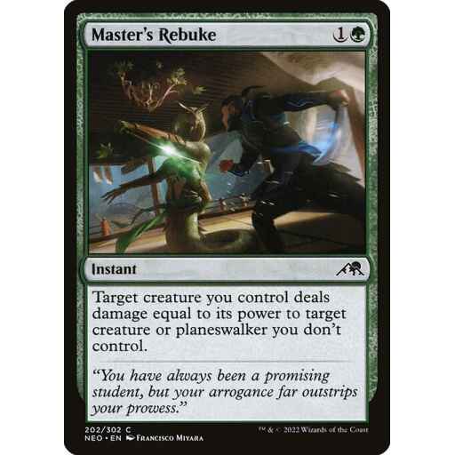 Kamigawa: Neon Dynasty - 202 - Master's Rebuke - Common - G - Non-foil
