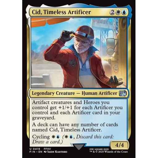 Final Fantasy - 419 - Cid, Timeless Artificer - Uncommon - WU - Non-foil