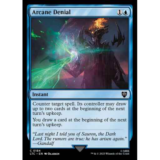 Tales of Middle-earth Commander - 184 - Arcane Denial - Common - U - Non-foil