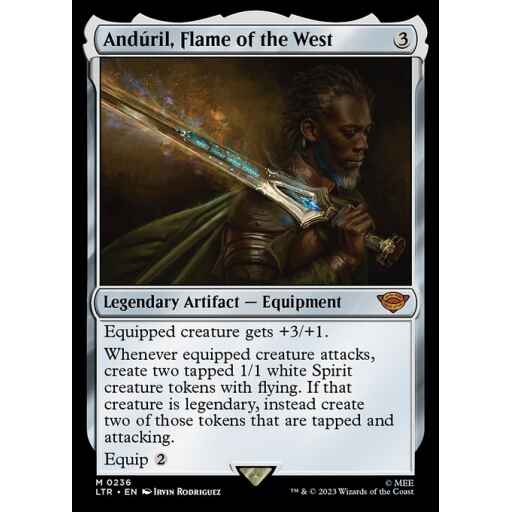 The Lord of the Rings: Tales of Middle-earth - 236 - Andúril, Flame of the West - Mythic - C - Foil