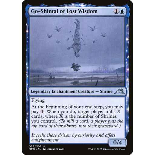 Kamigawa: Neon Dynasty - 55 - Go-Shintai of Lost Wisdom - Uncommon - U - Foil