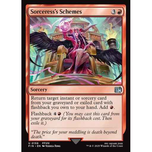Final Fantasy - 159 - Sorceress's Schemes - Uncommon - R - Foil