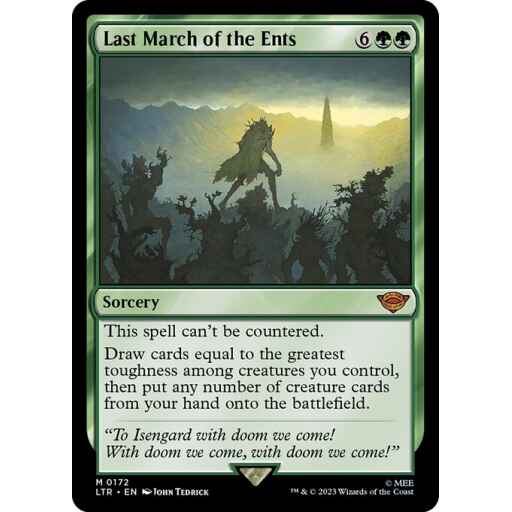 The Lord of the Rings: Tales of Middle-earth - 172 - Last March of the Ents - Mythic - G - Foil