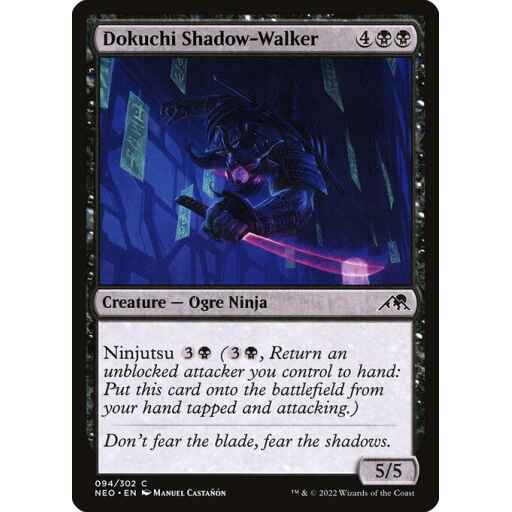 Kamigawa: Neon Dynasty - 94 - Dokuchi Shadow-Walker - Common - B - Non-foil