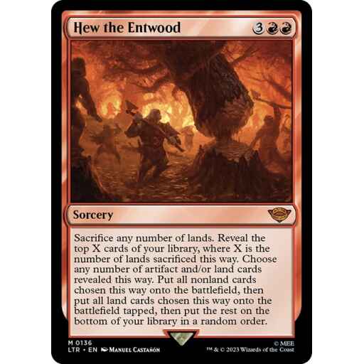 The Lord of the Rings: Tales of Middle-earth - 136 - Hew the Entwood - Mythic - R - Non-foil