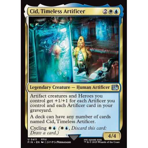 Final Fantasy - 411 - Cid, Timeless Artificer - Uncommon - WU - Non-foil