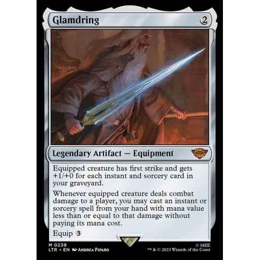 The Lord of the Rings: Tales of Middle-earth - 239 - Glamdring - Mythic - C - Non-foil