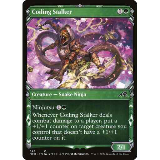 Kamigawa: Neon Dynasty - 346 - Coiling Stalker - Common - G - Non-foil