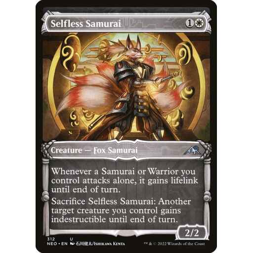 Kamigawa: Neon Dynasty - 312 - Selfless Samurai - Uncommon - W - Non-foil