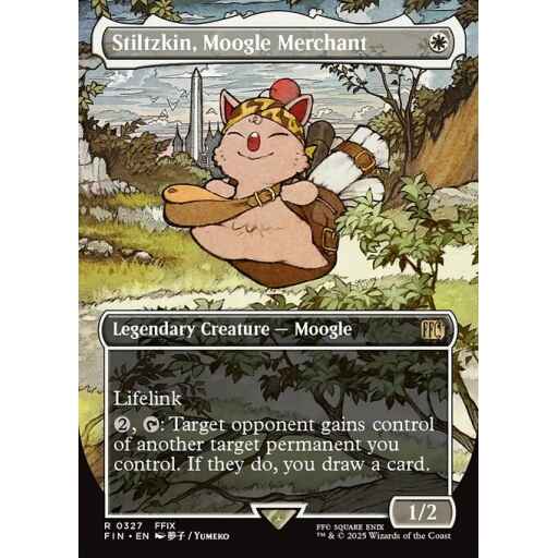 Final Fantasy - 327 - Stiltzkin, Moogle Merchant - Rare - W - Non-foil