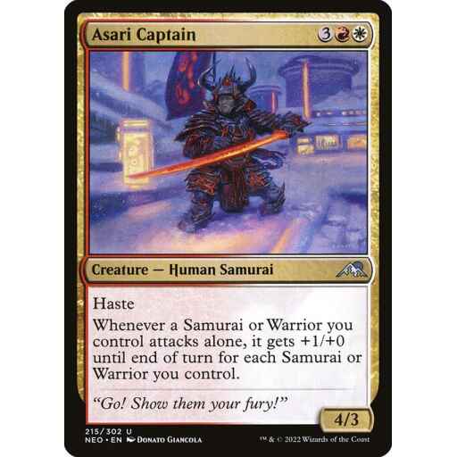 Kamigawa: Neon Dynasty - 215 - Asari Captain - Uncommon - WR - Non-foil